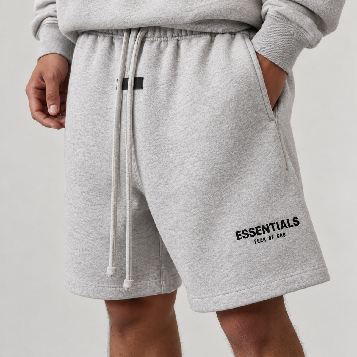 Essentials Sweat Shorts – Light Gray