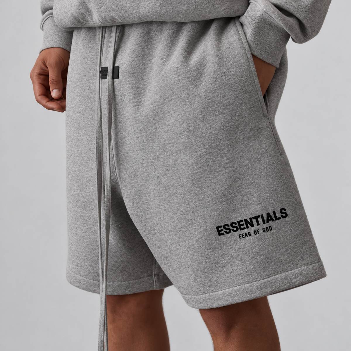 Essentials Sweat Shorts – Heather Gray