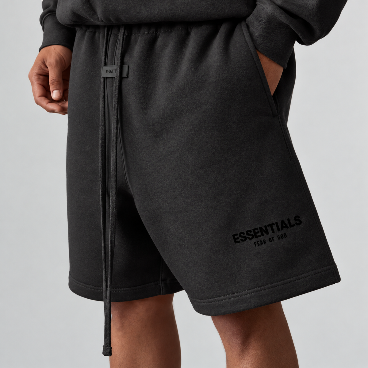 Essentials Sweat Shorts – Black