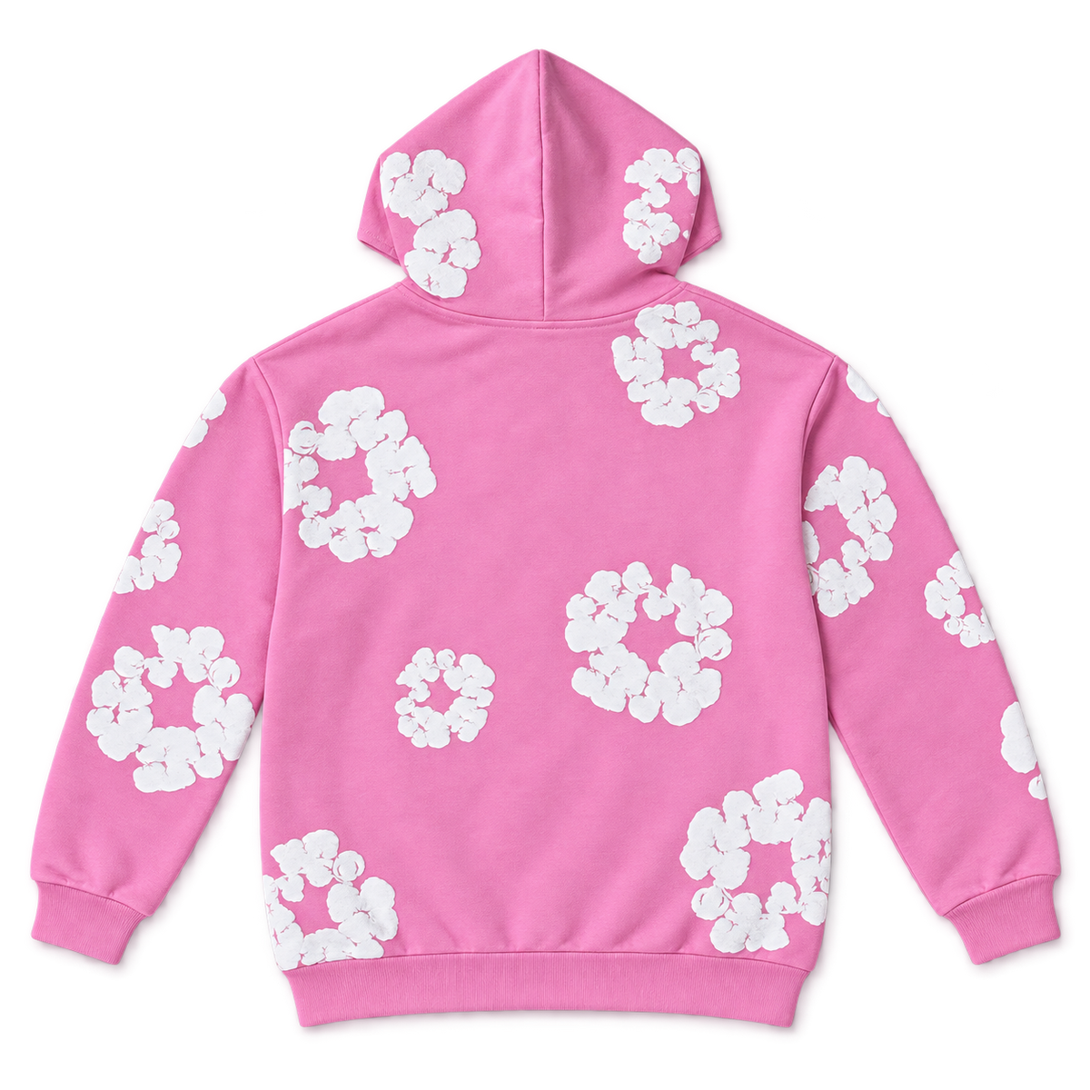 Cotton Wreath Hoodie – Pink