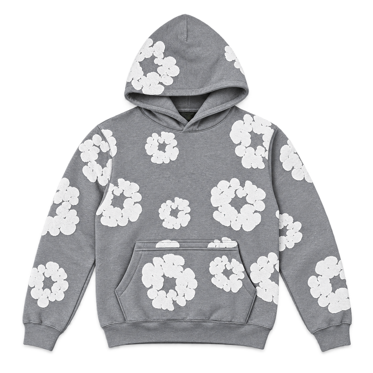 Cotton Wreath Hoodie – Heather Gray