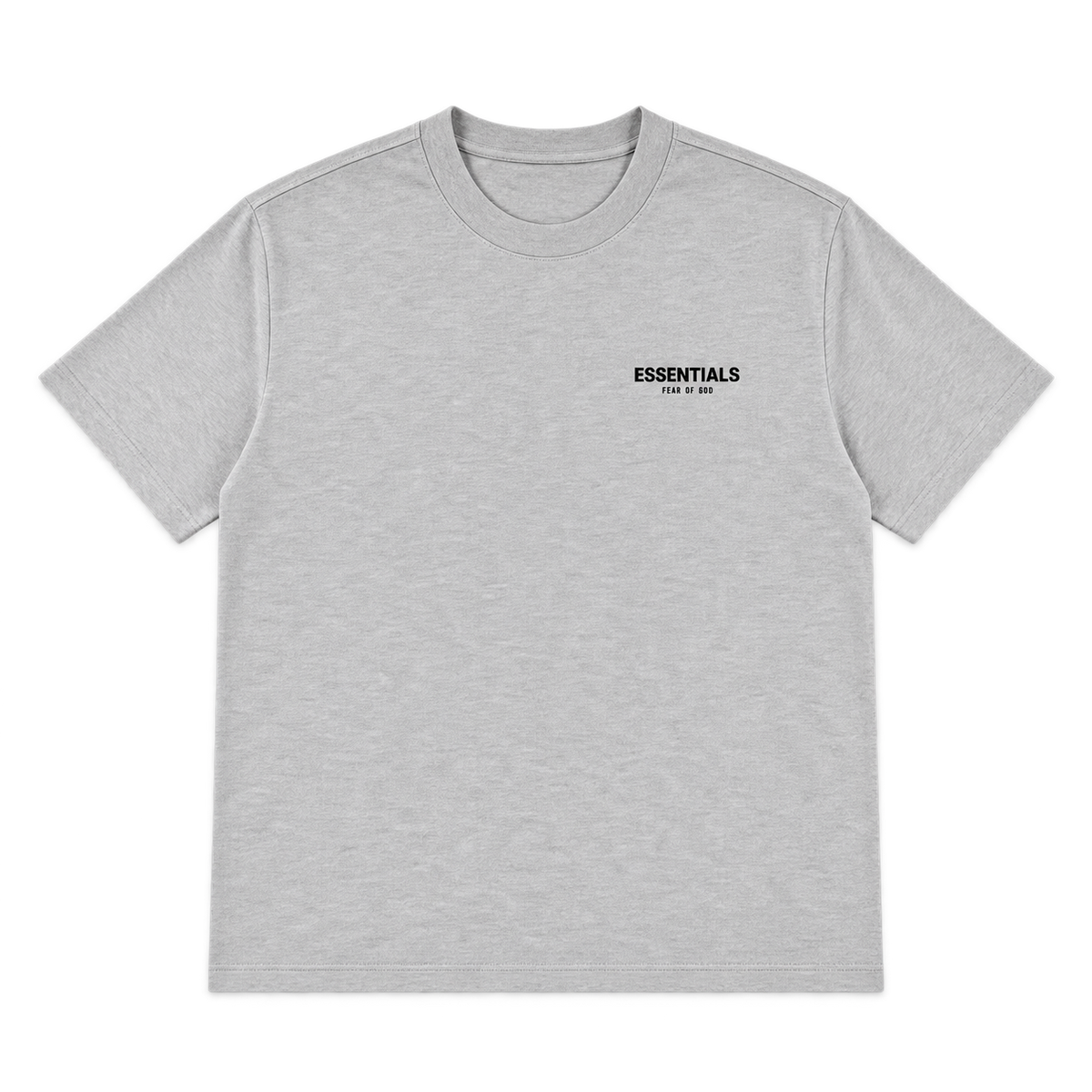 Essentials Classic Logo Tee – Light Heather Gray