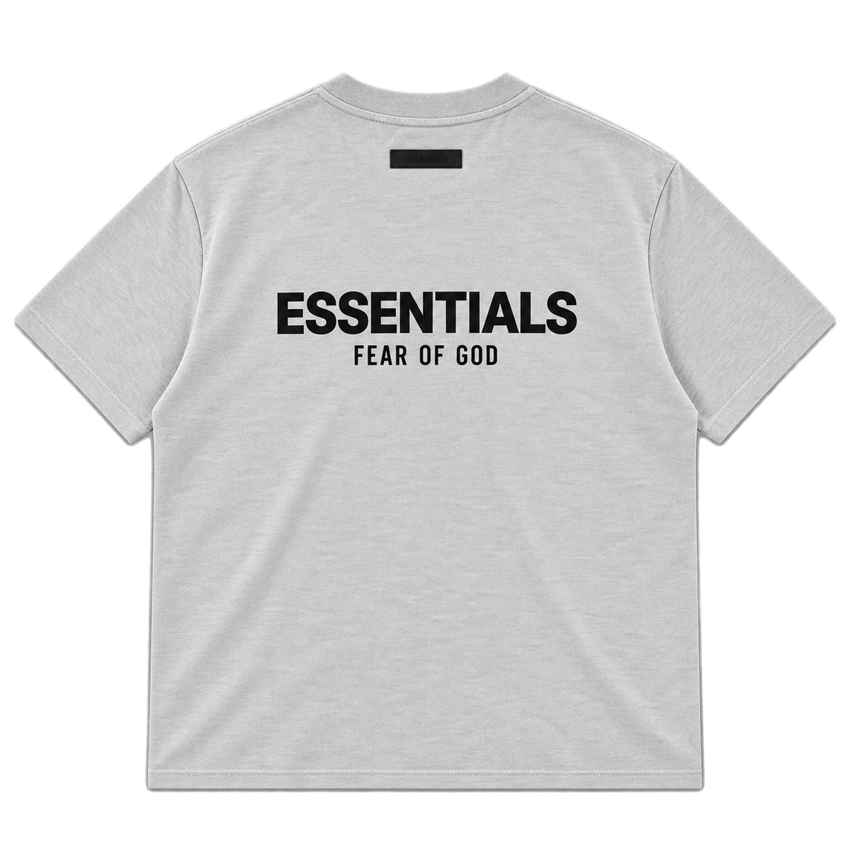 Essentials Classic Logo Tee – Light Heather Gray